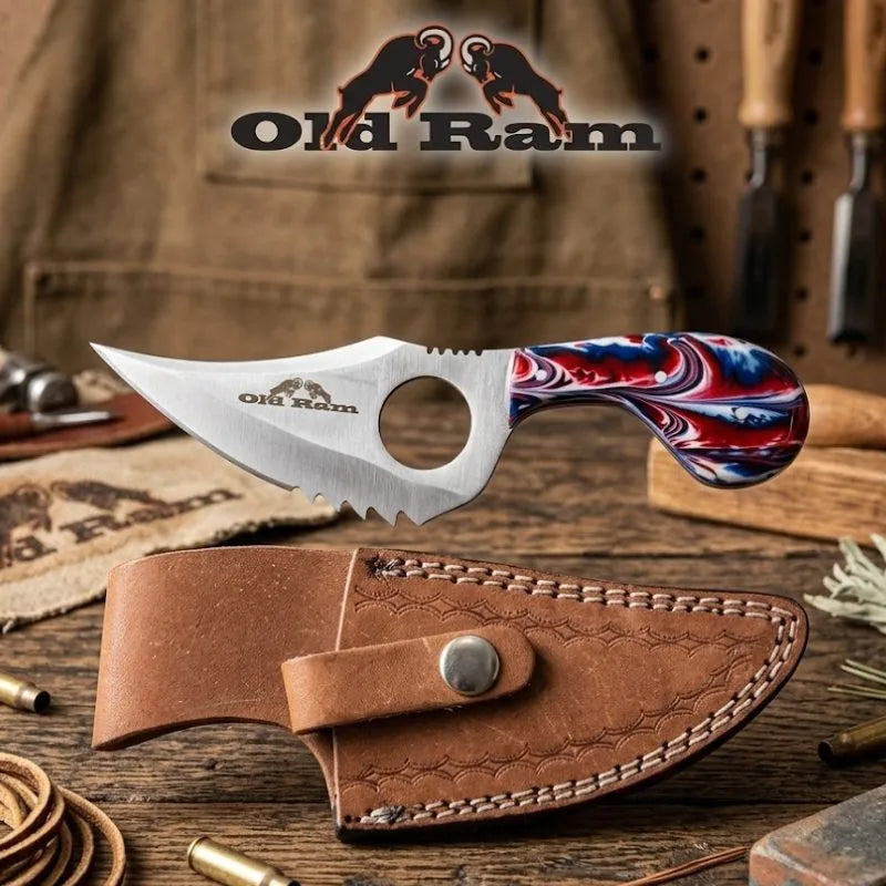 7.25" Old Ram Fixed Blade Skinner Knife