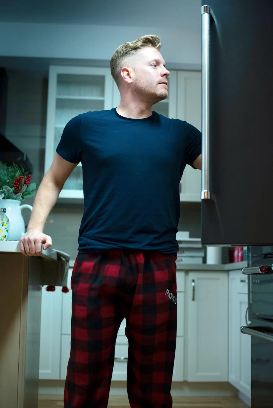 Pook Unisex Pajama Pants Red Plaid