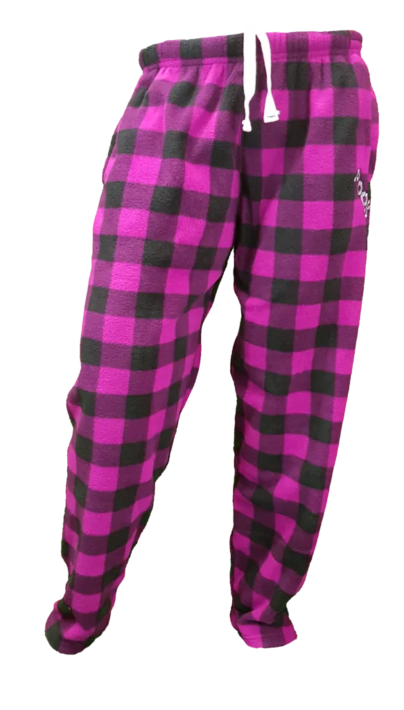 Pook Unisex Pajama Pants Pink Plaid
