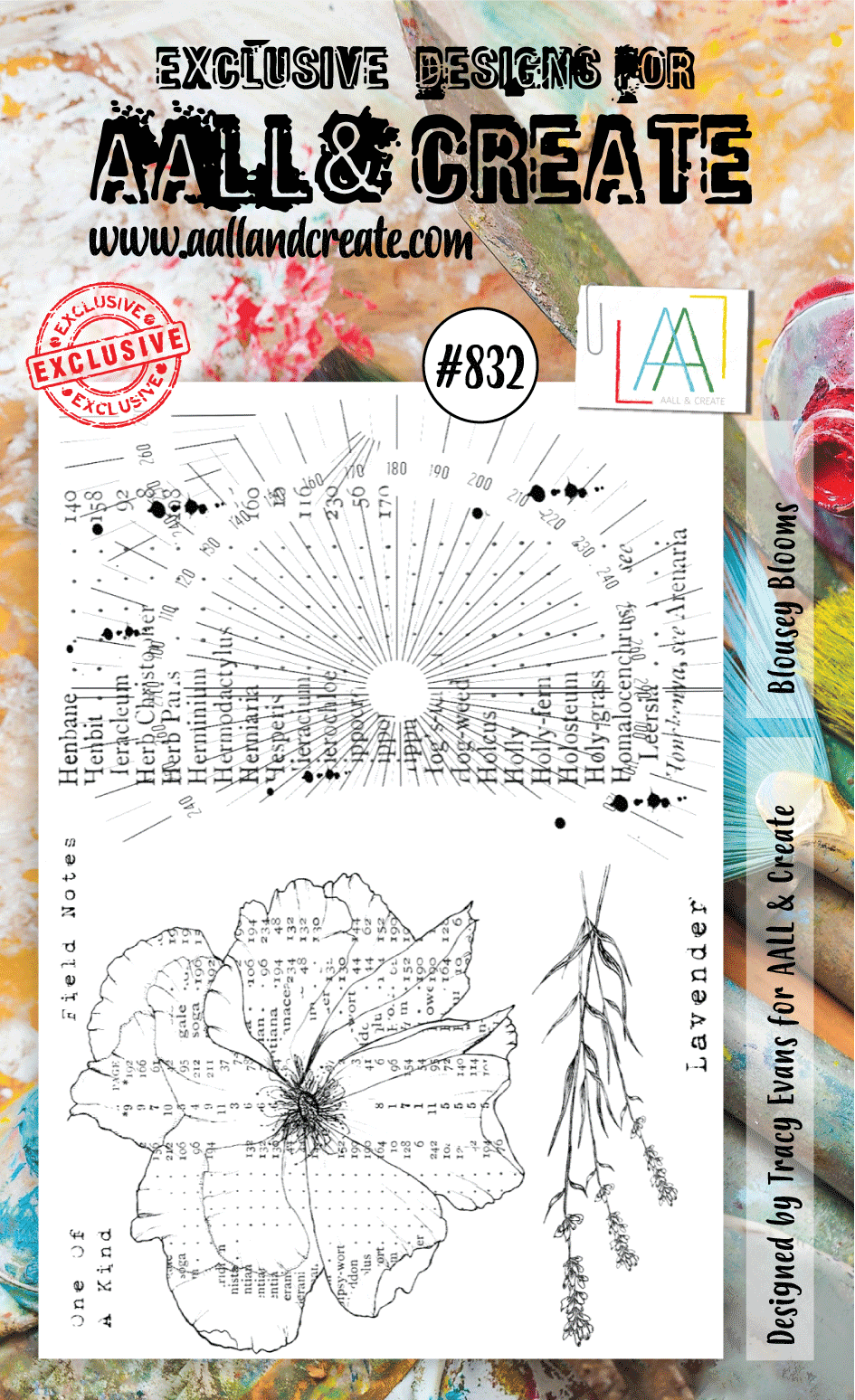 AALL and Create Lot de tampons - 832 - Blousey Blooms