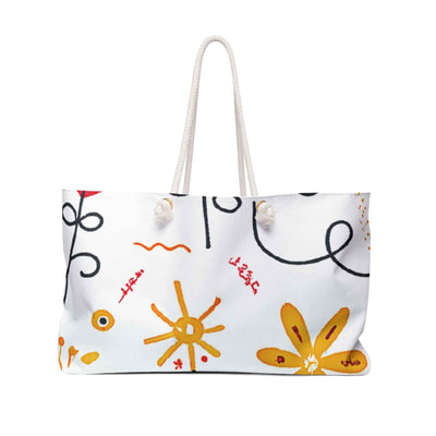 Sac de voyage « Fleurs Doodle Jaunes » | Fourre-tout fleuri, Sac de plage, Grand fourre-tout