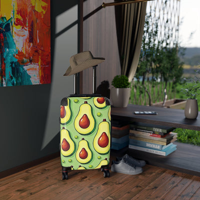 Valise à motif d'avocat – Bagage cabine imprimé de fruits colorés