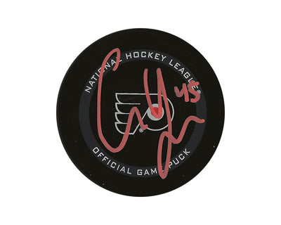 Palet de match officiel des Flyers de Philadelphie, autographié par Cam York