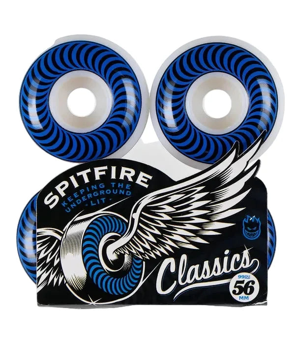 Roues Spitfire 'Classic' 99A 56MM - Blanc