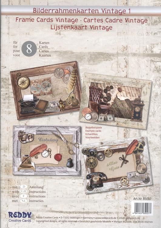 Cartes 3D prédécoupées pour cadres photos - Vintage 1