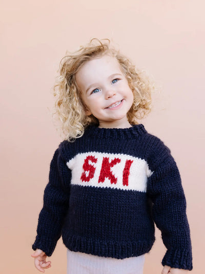 Chandail de ski | Marine | The Blueberry Hill