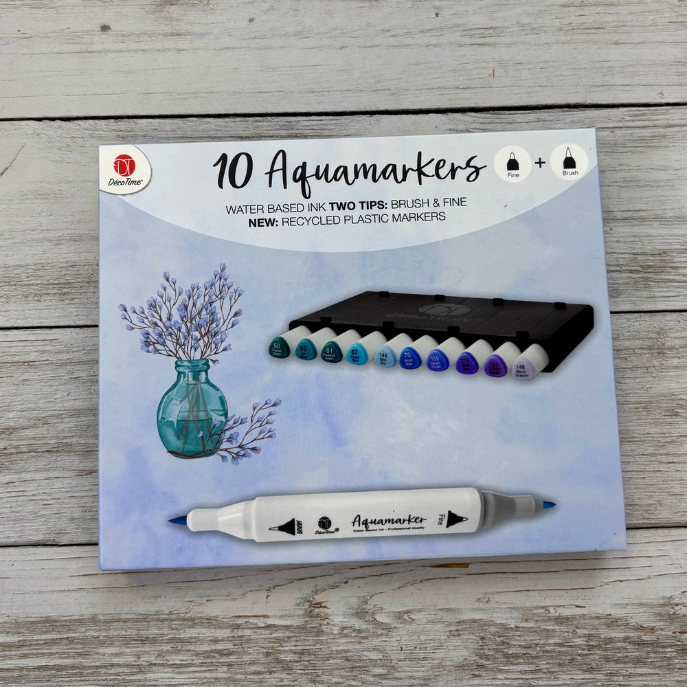 Feutres Aquamarkers Decotime - Nuances de ciel