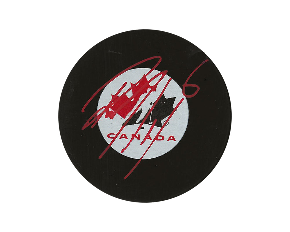 Palet de hockey Ryan Merkley Autographed Team Canada Autograph Model