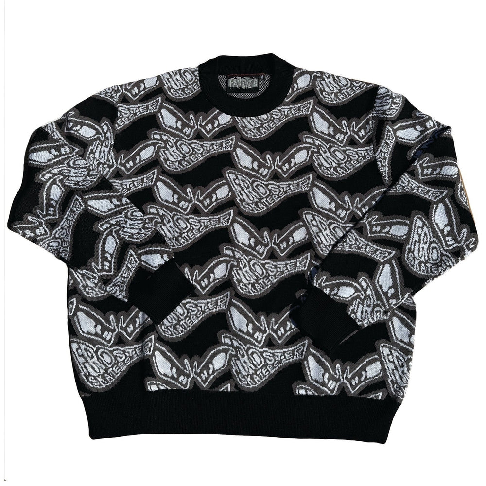 Frosted Skateboards 'Smile All Over' Knit Sweater - Black