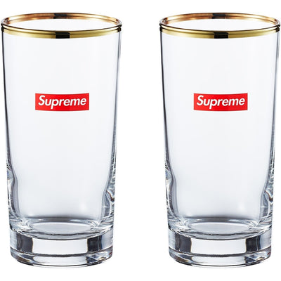 Verre à cocktail Supreme - Bordure dorée (12 oz)