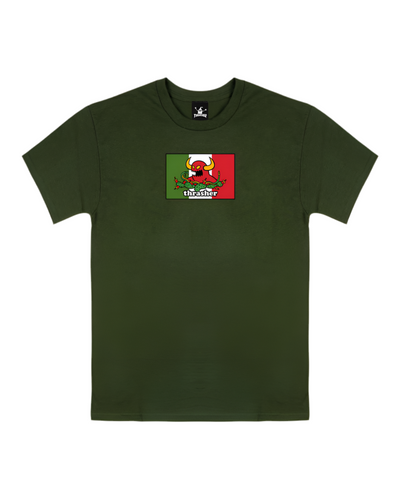 Thrasher X Toy Machine 'Hecho' T-shirt - Vert Forêt