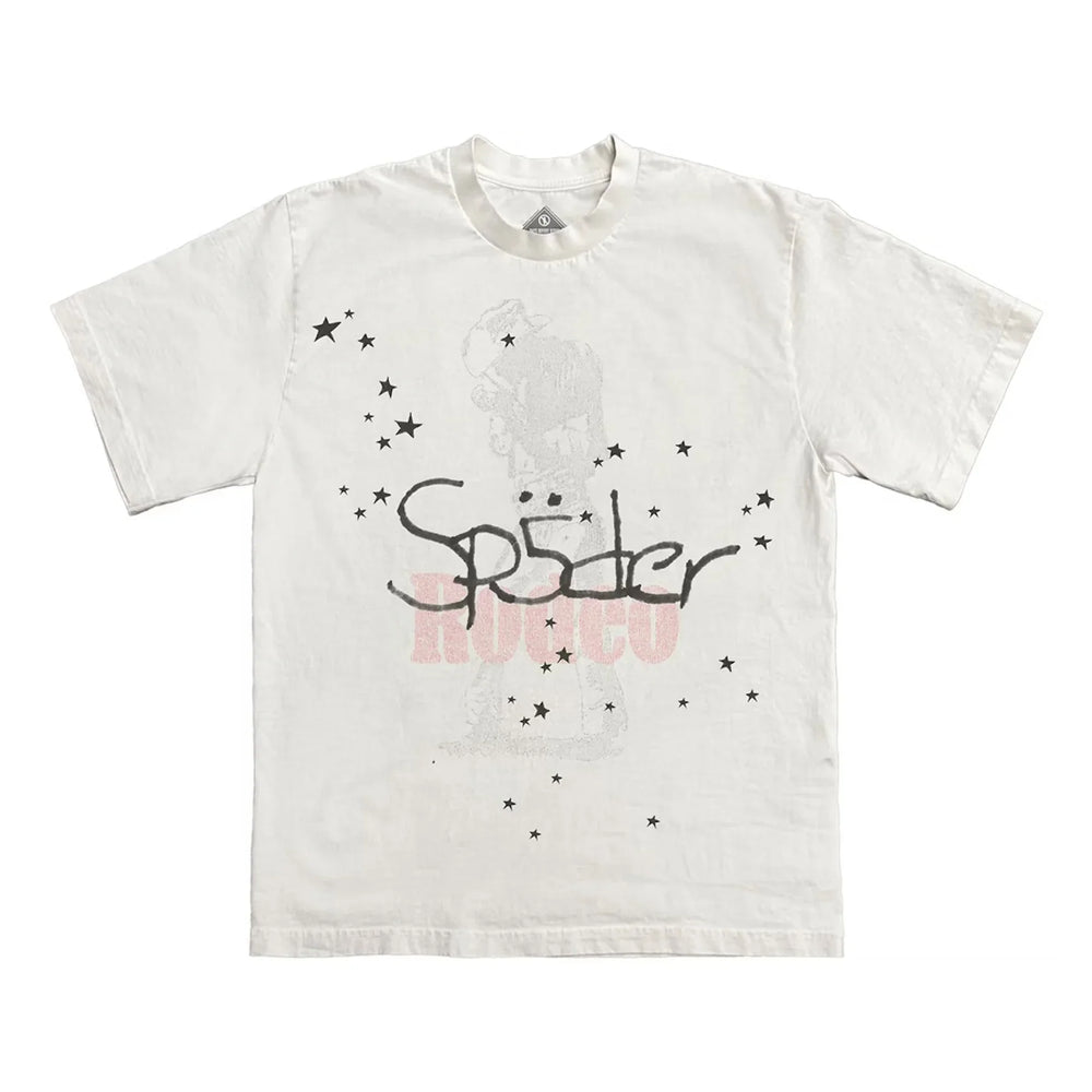 T-shirt Cactus Jack x Sp5der 'Days Before Rodeo II' - Blanc