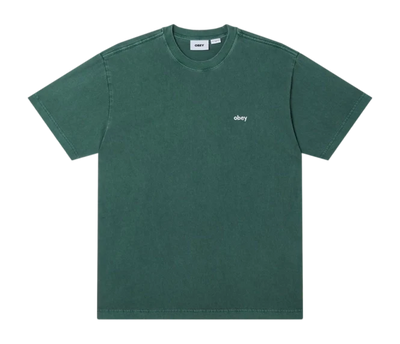Obey 'Lowercase Pigment' Heavyweight Tee - Pine Needle