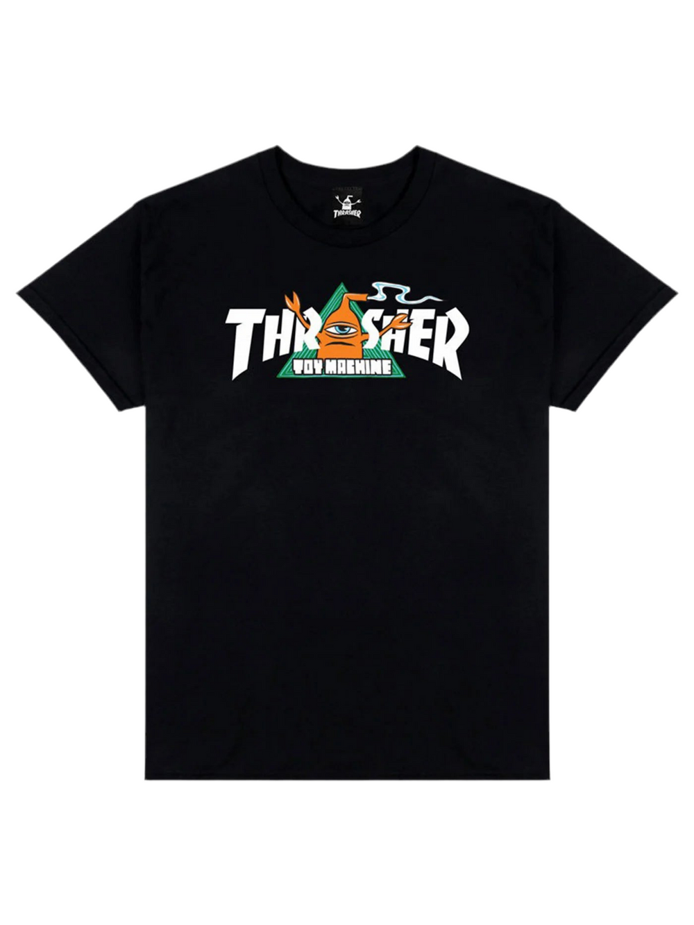 T-shirt Thrasher X Toy Machine 'Vortex' - Noir