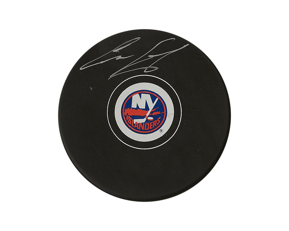 Palet d'autographe modèle des Islanders de New York signé par Ilya Sorokin