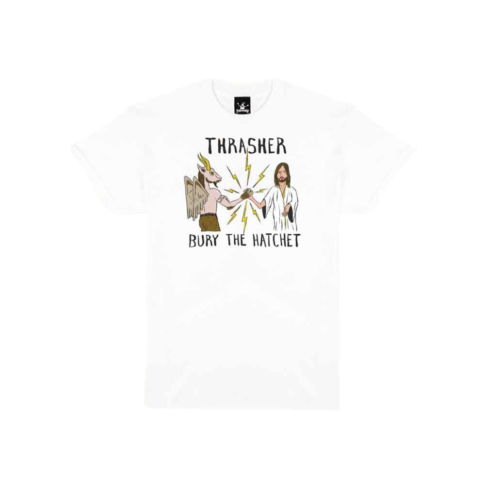 Thrasher x Toy Machine T-shirt 'Burry The Hatchet' - Blanc