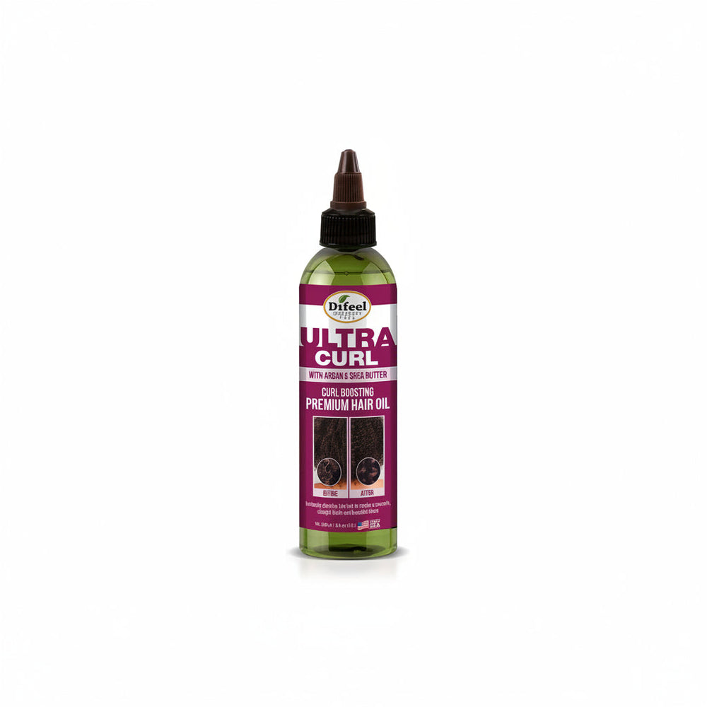 HUILE CAPILLAIRE DIFEEL 99% Naturelle Ultra Curl Premium - Huile Capillaire Activateur de Boucles 236 ml.