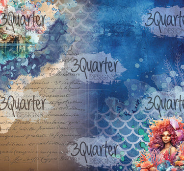 3Quarter Designs Poseidon's Kingdom 8x8 Paper Pack