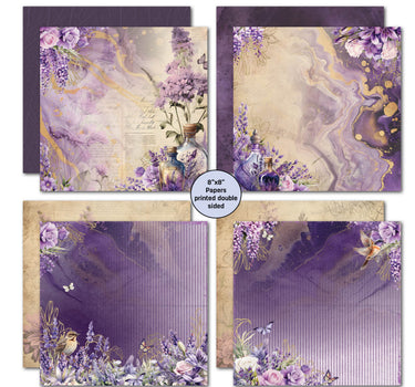3Quarter Designs Lilac Euphoria 8x8 Paper Pack