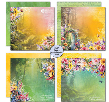 3Quarter Designs Visiting Fairyland 8x8 Paper Pack