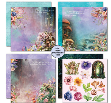 3Quarter Designs Visiting Fairyland 8x8 Paper Pack