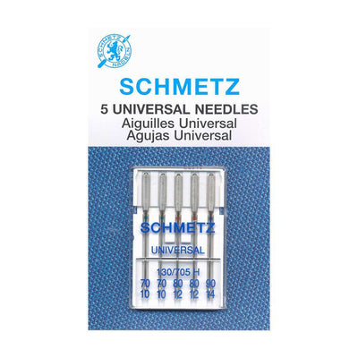 Aiguilles Universelles SCHMETZ #1711 en carte - Assortiment 70-90 - 5 pièces