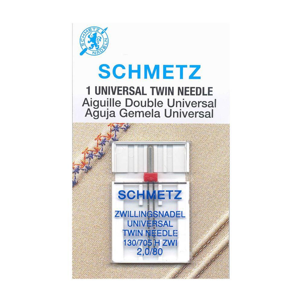 SCHMETZ #1716 Twin Needle Carded - 80/12 - 2.0mm - 1 Piece — Cottage Quilting Ltd.
