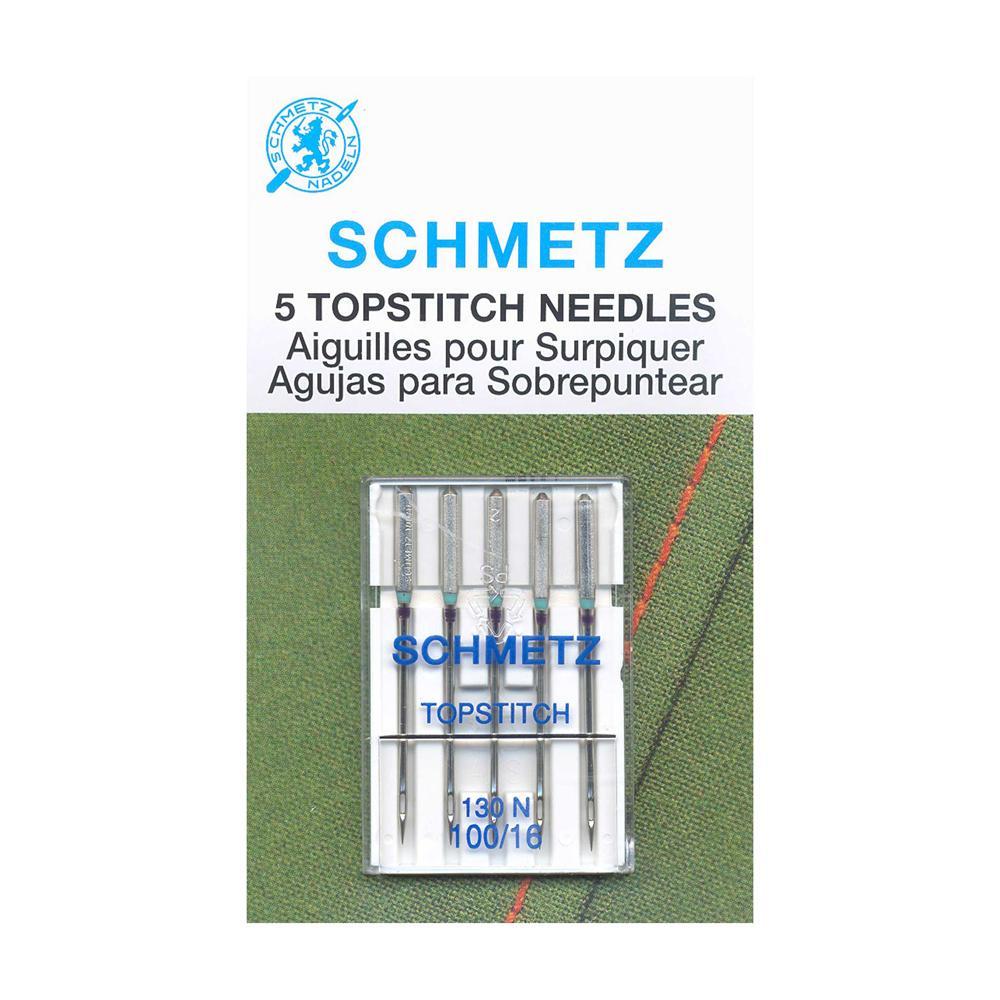 SCHMETZ #1798 Topstitch Needles Carded - 100/16 - 5 Pieces — Cottage Quilting Ltd.