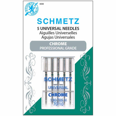 SCHMETZ #4008 Chrome Universal - 70/10 - 5 count