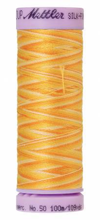 Fil de coton Mettler Silk-Finish 50wt Variegated 109 vg/100 m Horizon