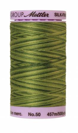 Fil Mettler Silk-Finish 50wt Coton Varié 500 vg/457 m Fougères