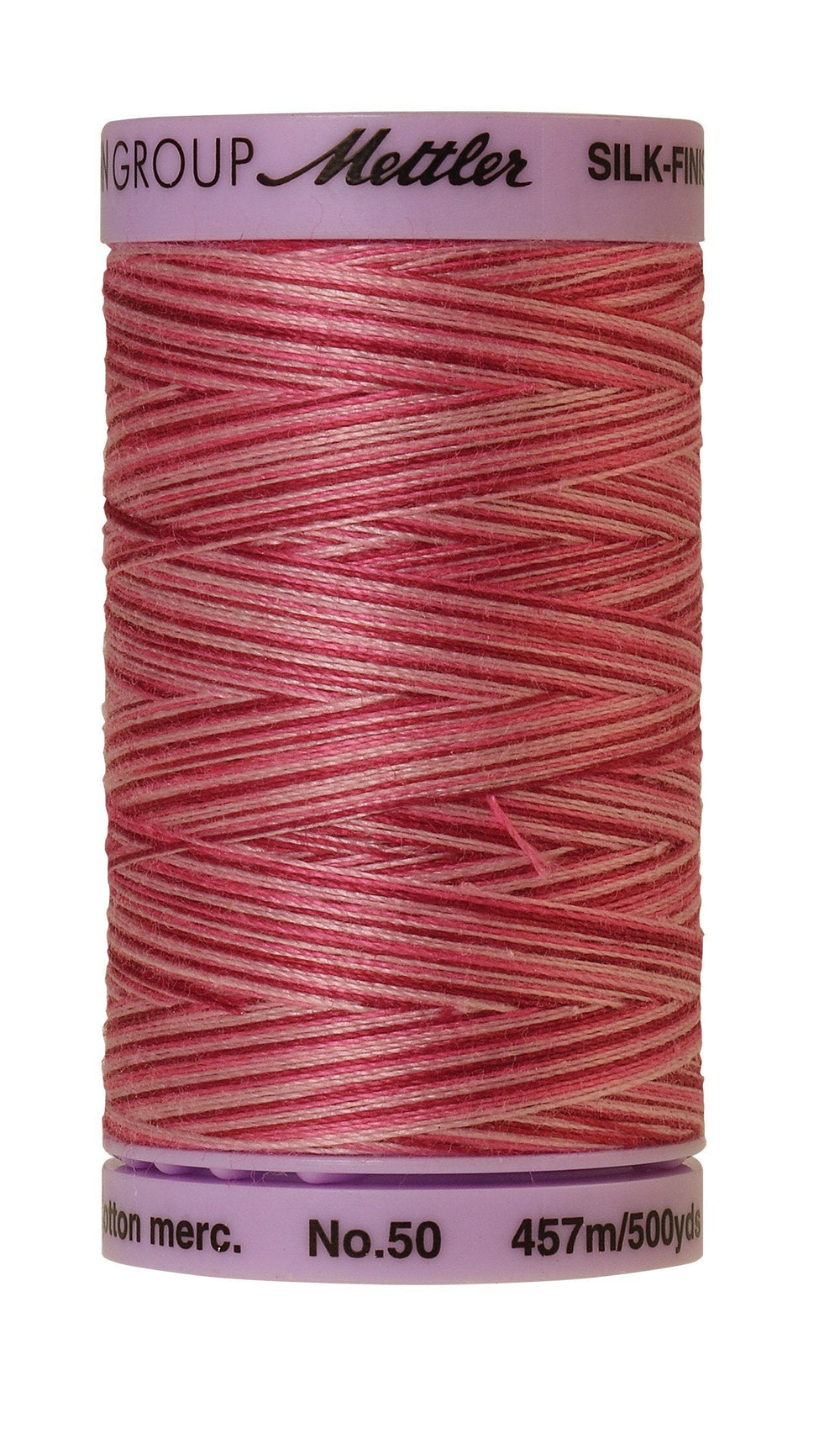 Fil de coton Mettler Silk-Finish 50wt Varié 500 vg/457 m Écrasé canneberge