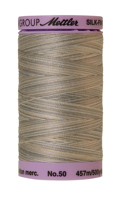 Mettler Silk-Finish - Dove Gray - 50wt Variegated Cotton Thread 500yd/457m