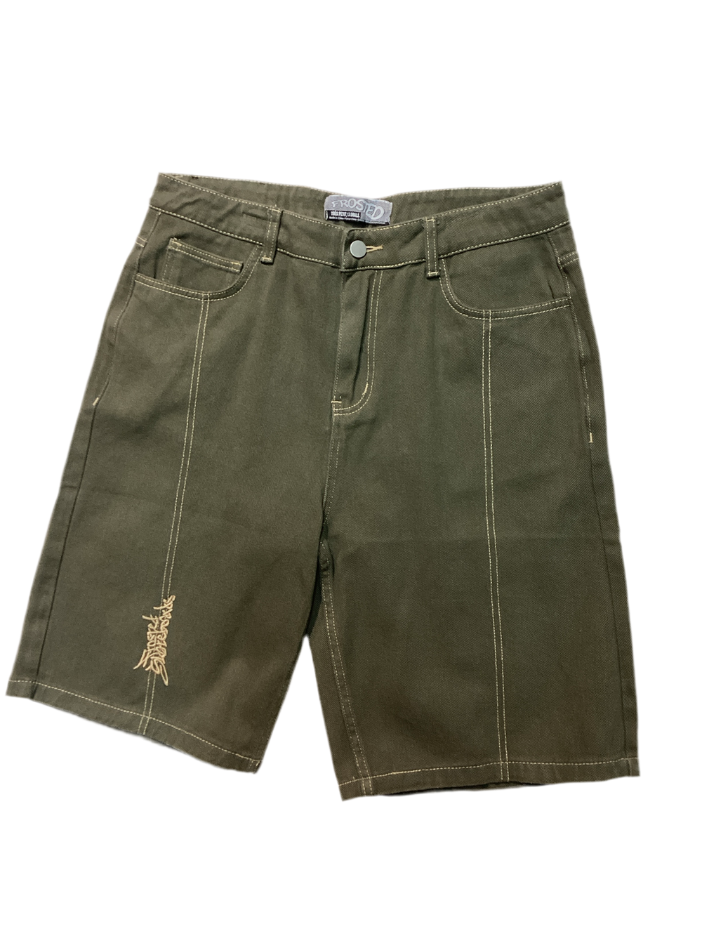 Frosted Skateboards 'Baggy' Shorts - Olive