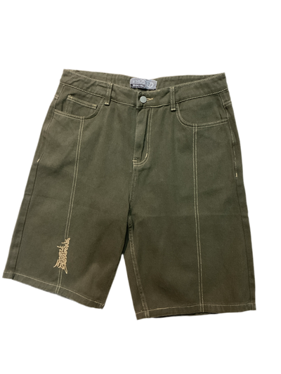 Frosted Skateboards 'Baggy' Shorts - Olive