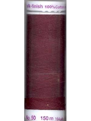 Fil de coton uni Mettler Silk-finish 50wt 164 vg/150 m Rouge Brique