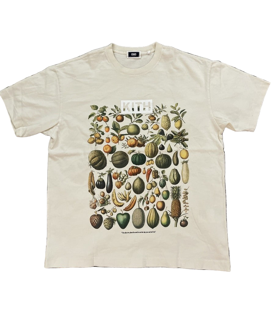 T-shirt Kith 'Grand Logo Fruits & Légumes' - Tan