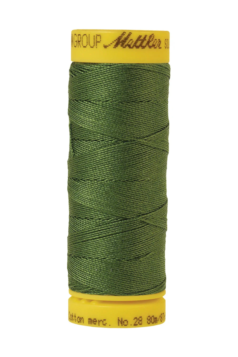 Mettler Silk-Finish 28wt Solid Cotton Thread 81YD Cypress