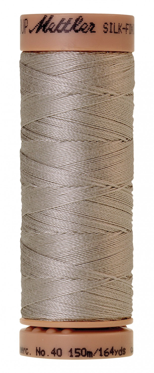 Mettler Silk-Finish 40wt Solid Cotton Thread 164yd/150M Ash Mist — Cottage Quilting Ltd.
