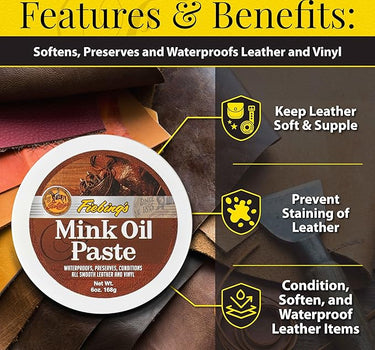 Fiebing's Smooth Leather Mink Oil Paste
