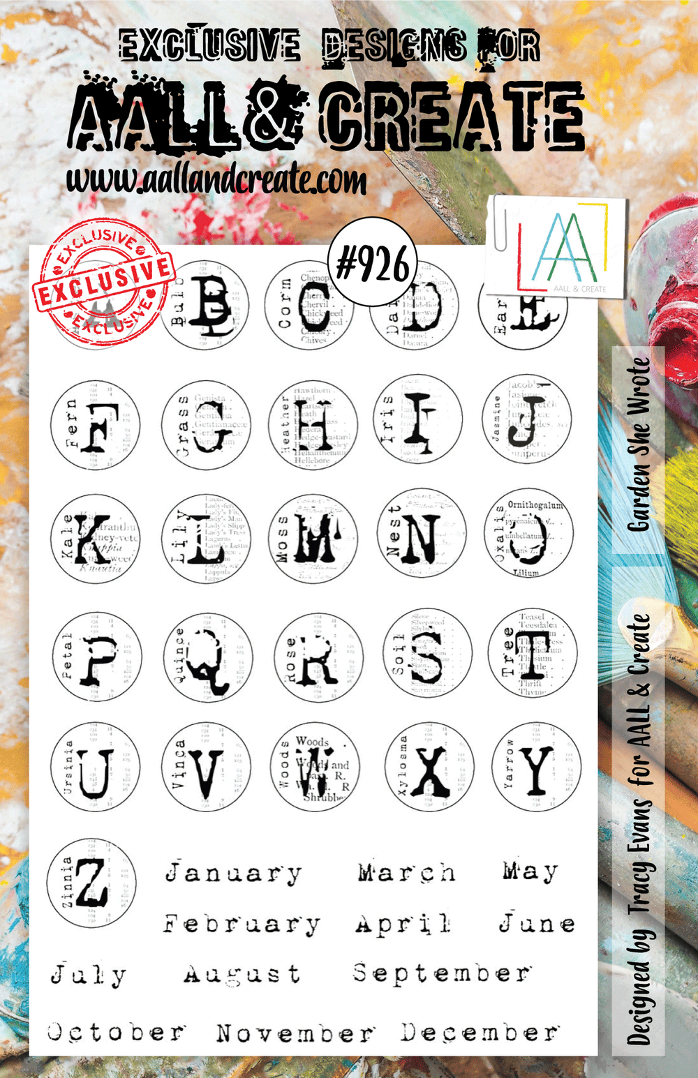 AALL et Create Set de Tampons - 926 - Garden She Wrote