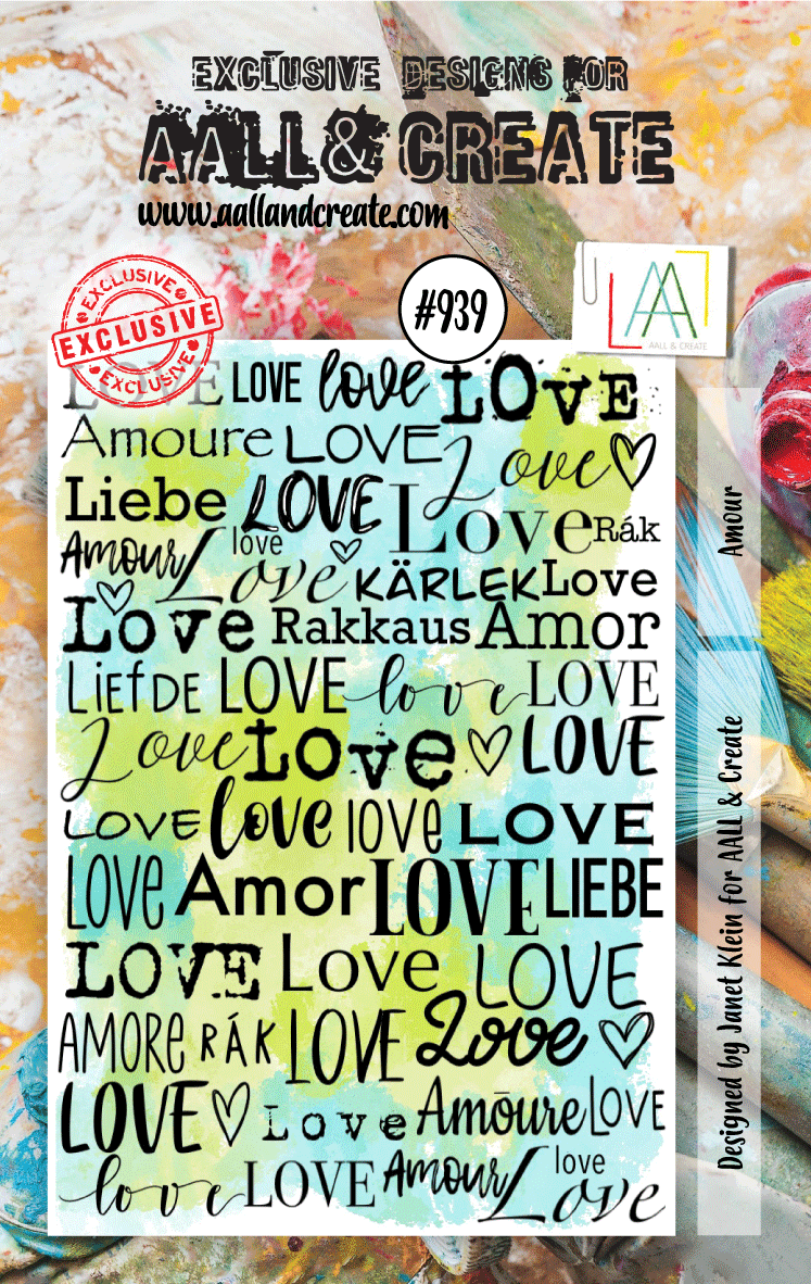 AALL and Create Stamp Set - 939 - Amour — Ecstasy Crafts