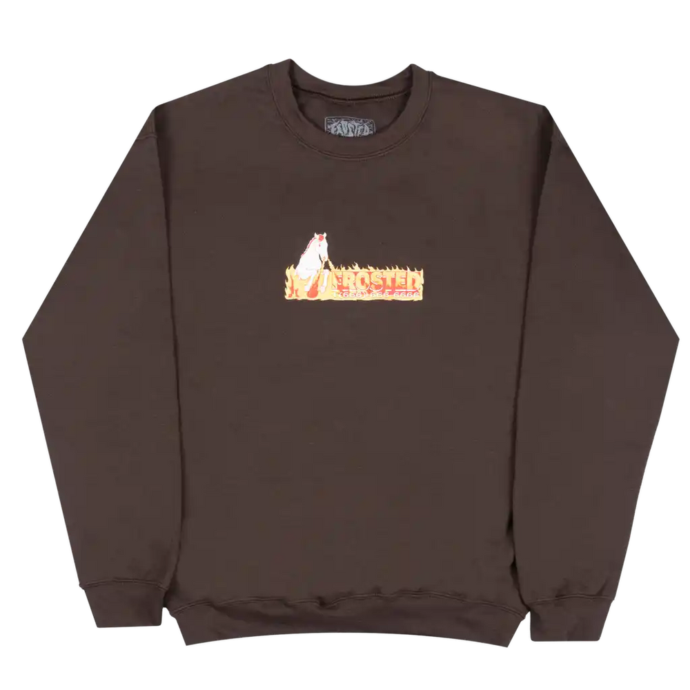 Frosted Skateboards 'Horse Box Logo' Sweatshirt- Brown