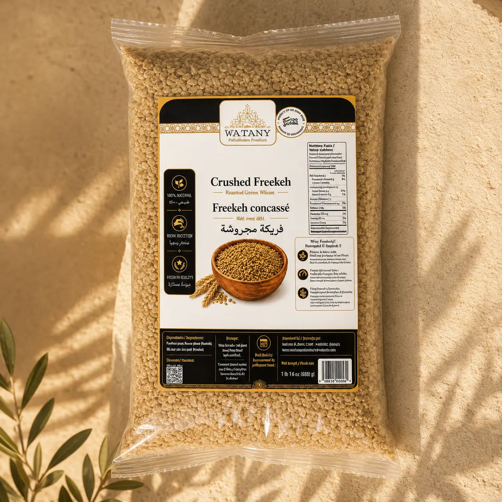 Palestinian Crushed Freekeh – Cracked Roasted Green Wheat 500g