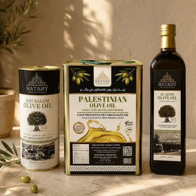 Al Quds Palestinian Extra Virgin Olive Oil – 750ml, 1L & 16L