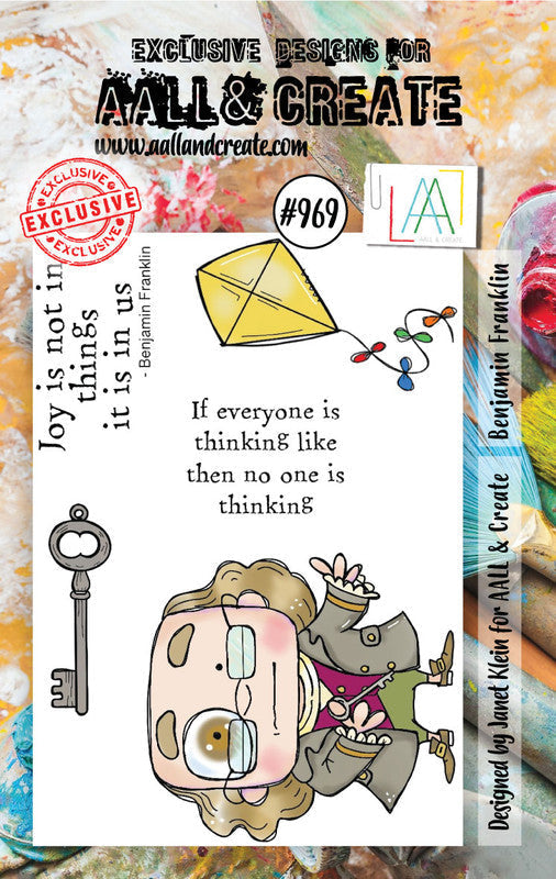 AALL and Create #969 - Jeu de tampons A7 - Benjamin Franklin