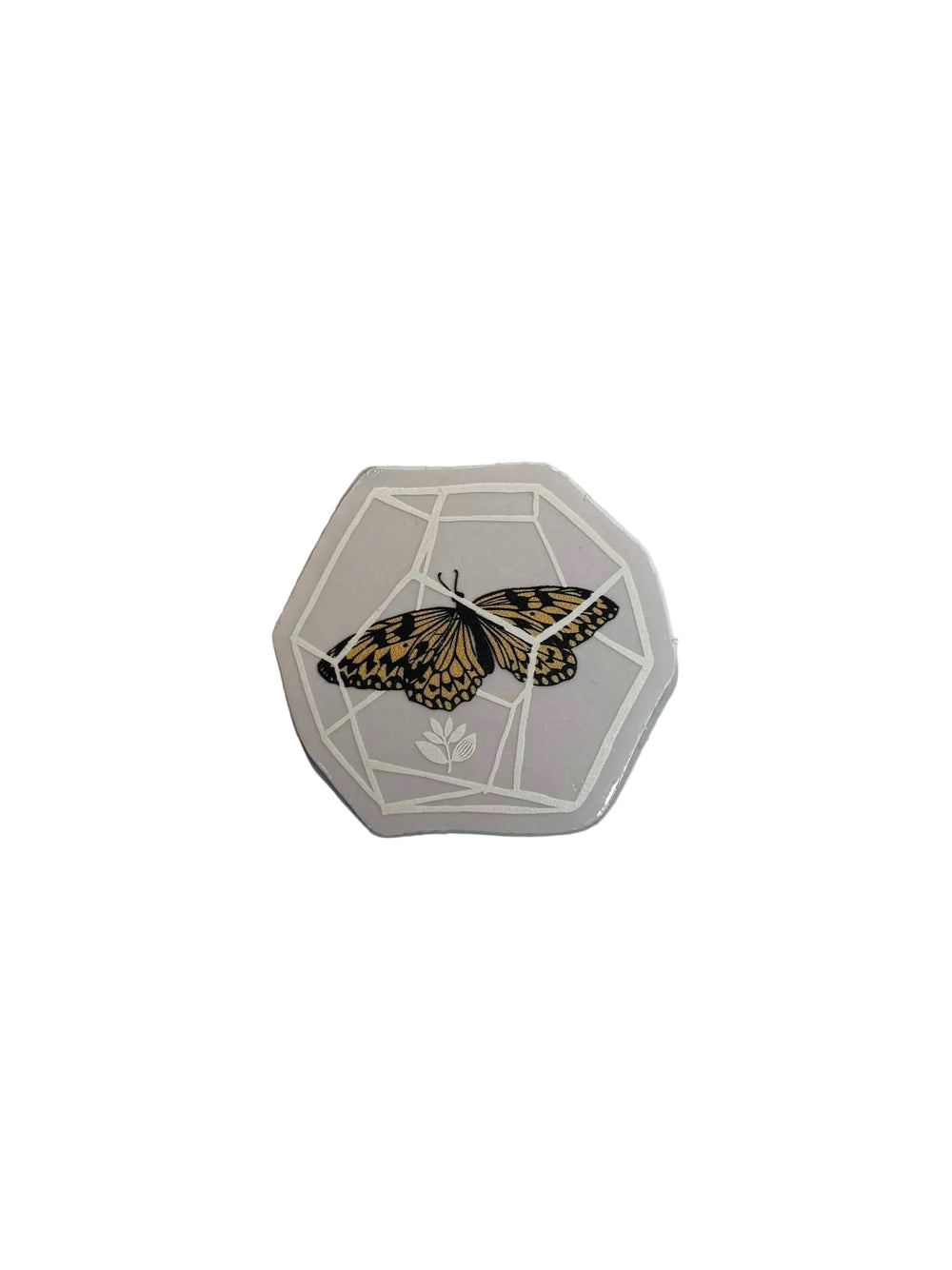 Autocollant 'Butterfly' de Magenta Skateboards - Blanc