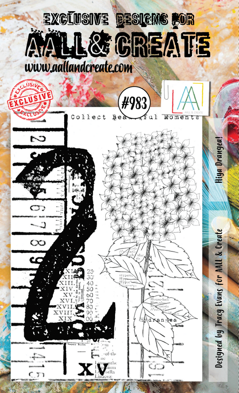 AALL and Create Set de tampons A6 - #983 - Hiya Drangea!