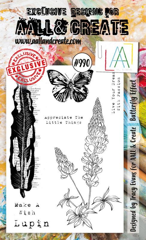 AALL et Create Set de tampons A6 - #990 - Effet Papillon