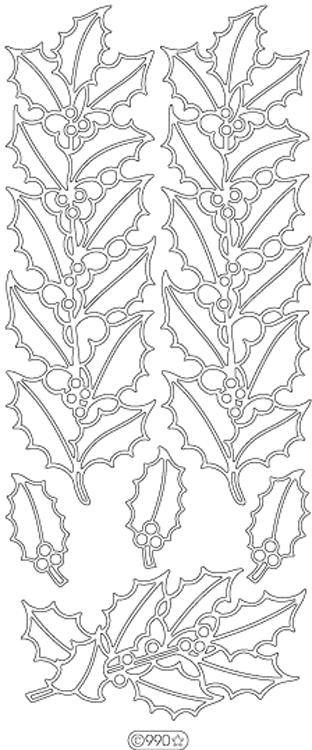 Autocollants Déco - Feuilles de houx